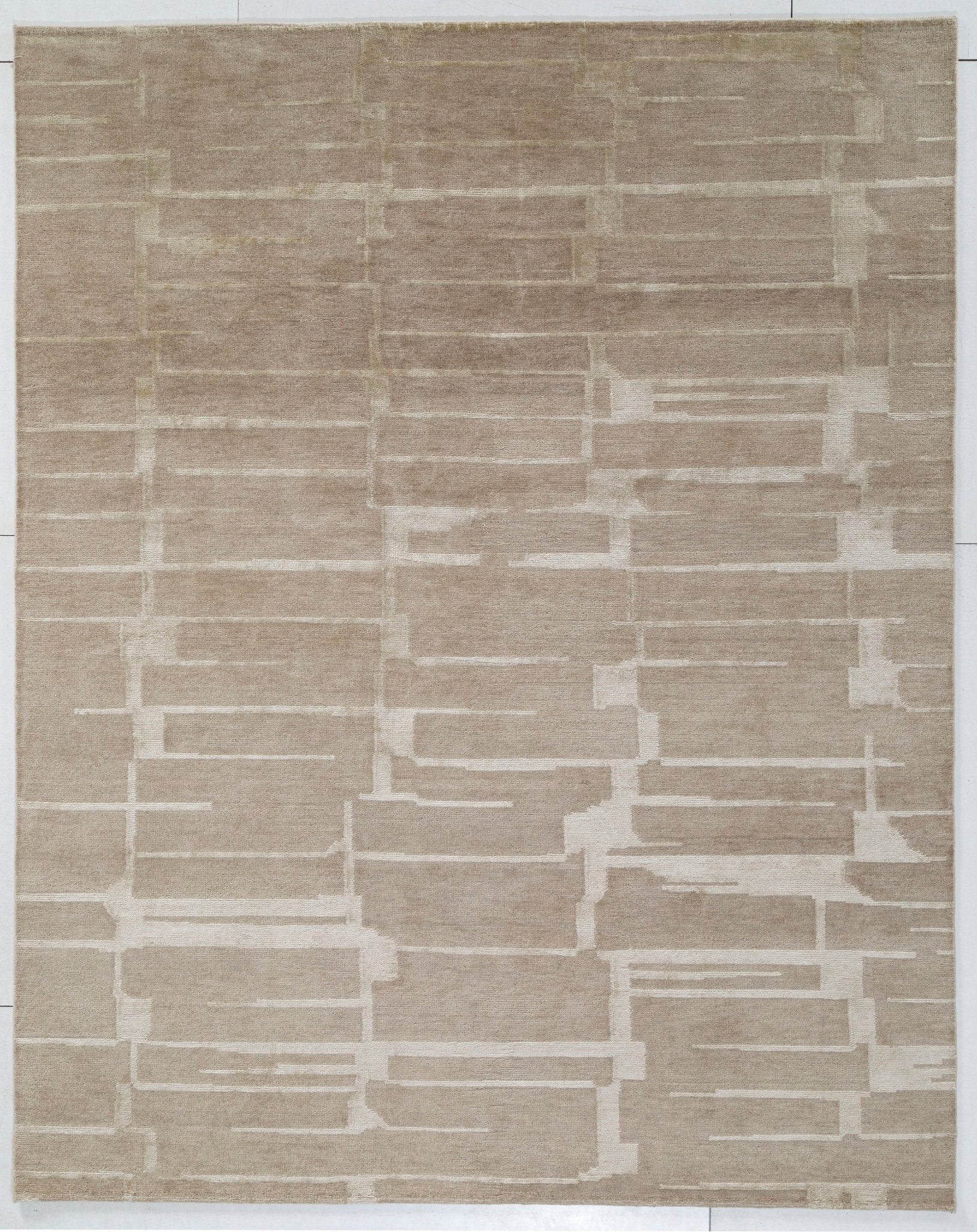 Hand Knotted/Tibettan/Beige - NuStory