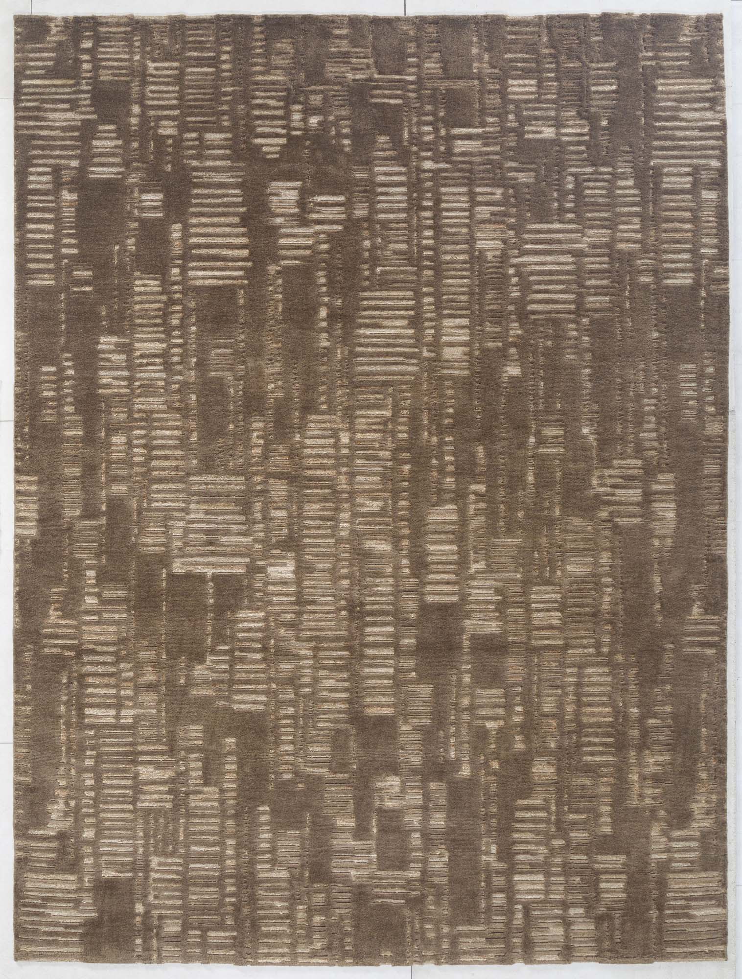 Hand Knotted/Bark/Kelly Rug 2/Burnt Caramel - NuStory