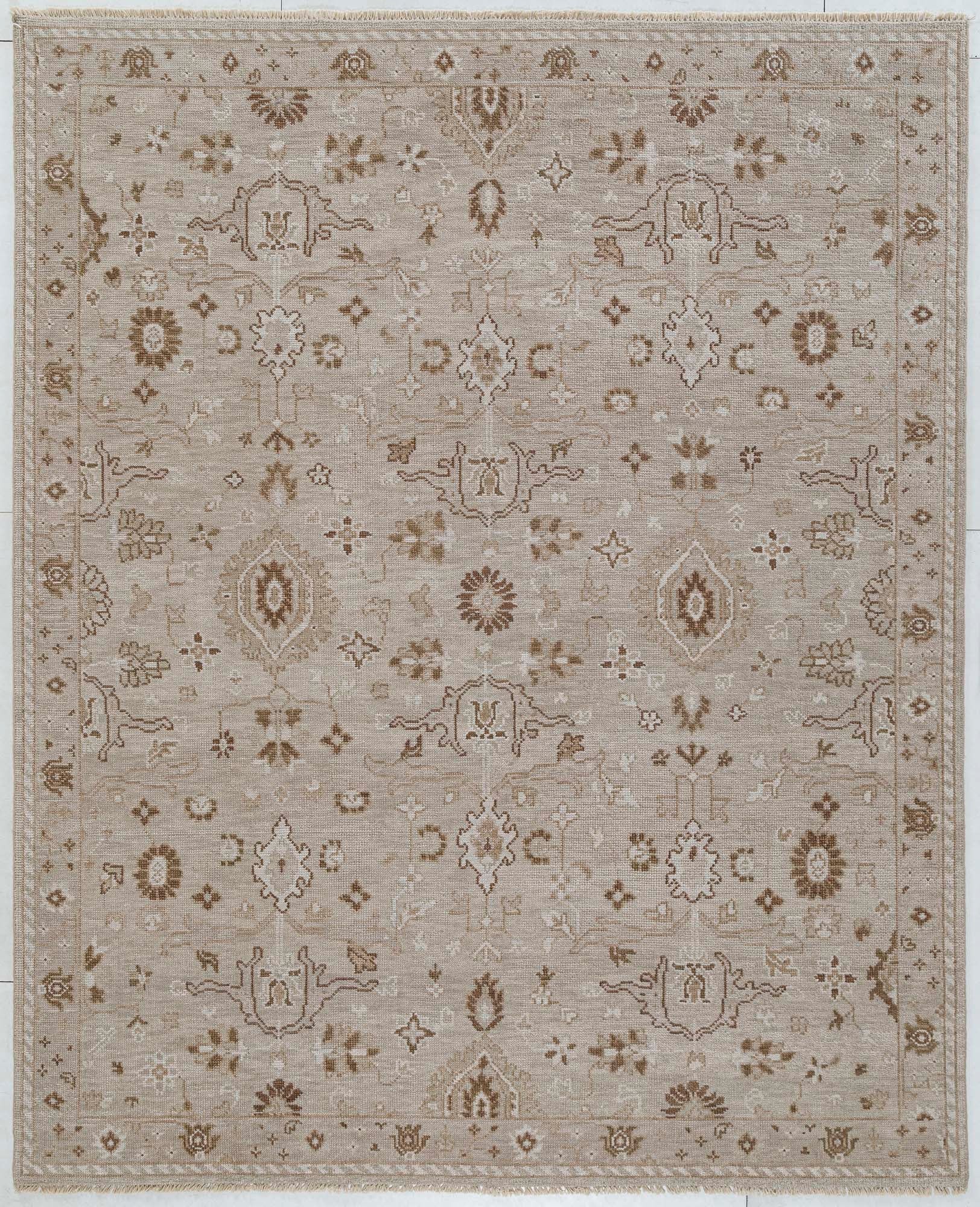 Hand Knotted/Oushak Rug F/Beige - NuStory