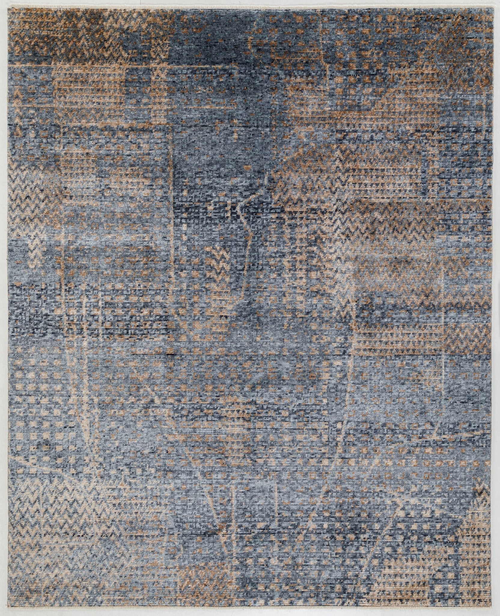 Hand Knotted/MALDA RUG 1/Blue - NuStory
