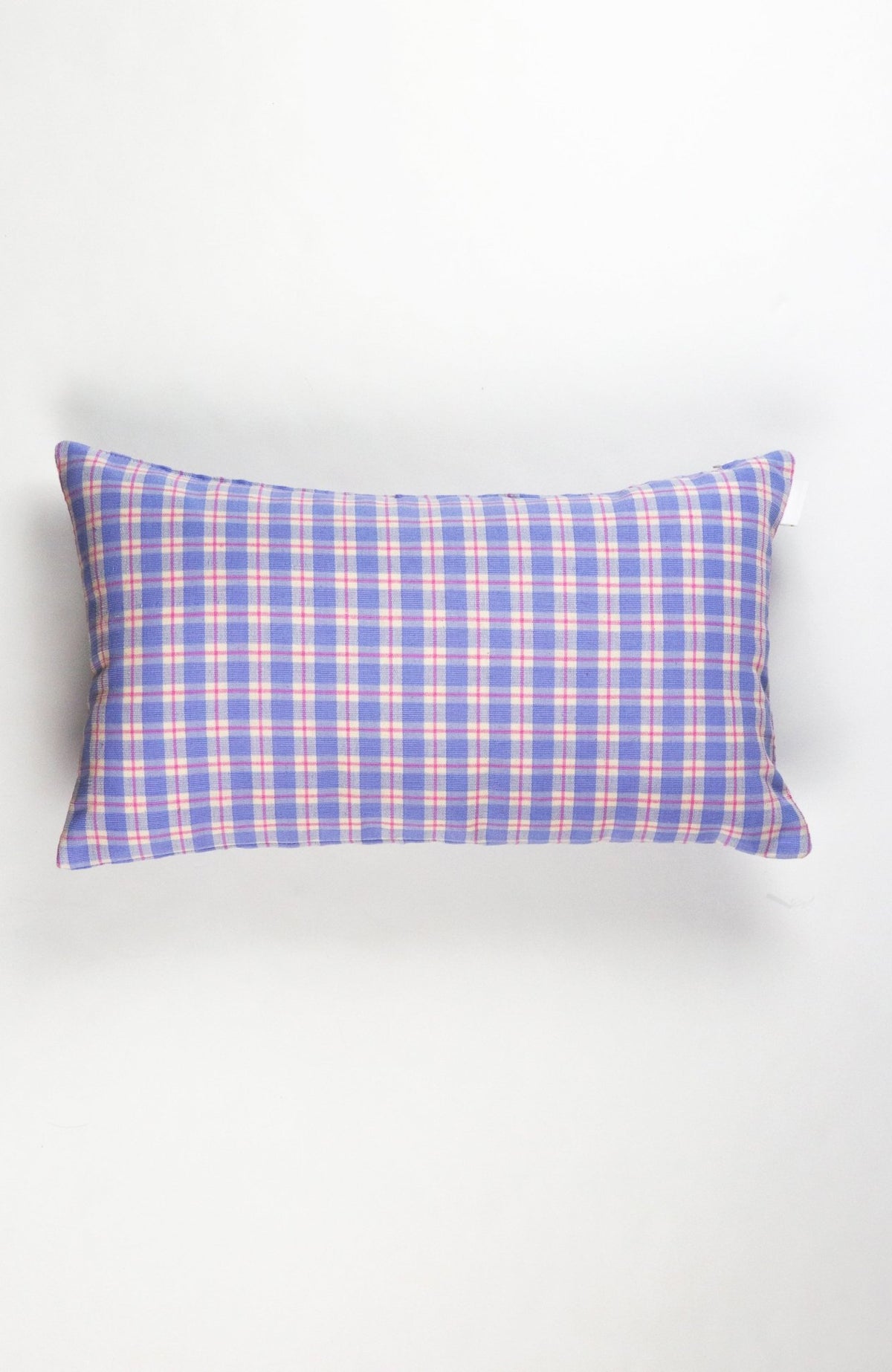 Archive NY Sofia Plaid Rectangle Pillow in Periwinkle - NuStory