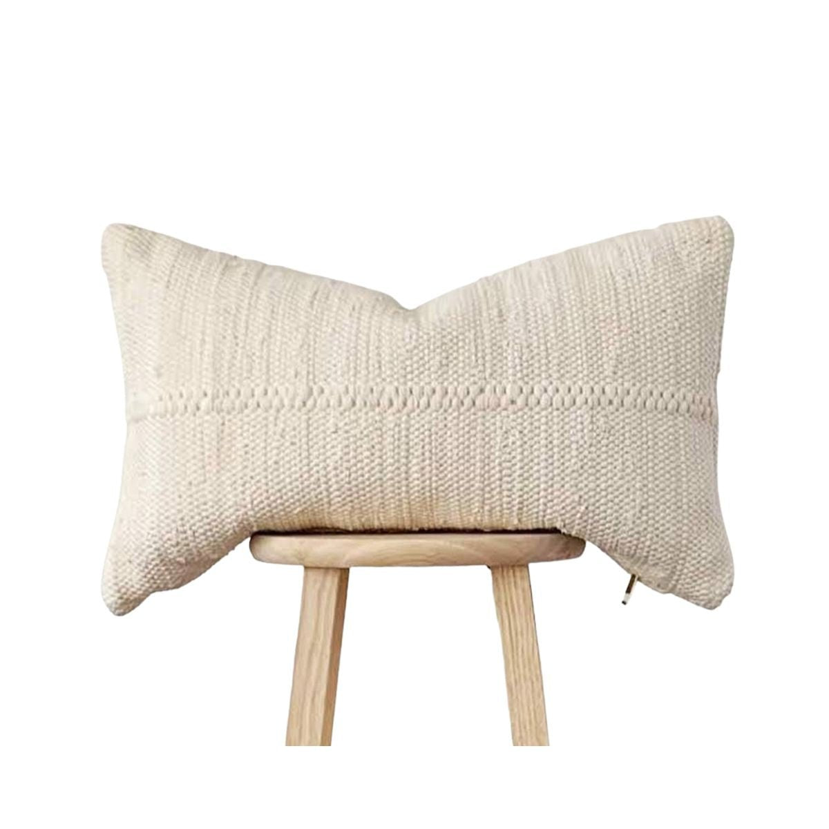 Chindi Lumbar Pillow - Cream - NuStory