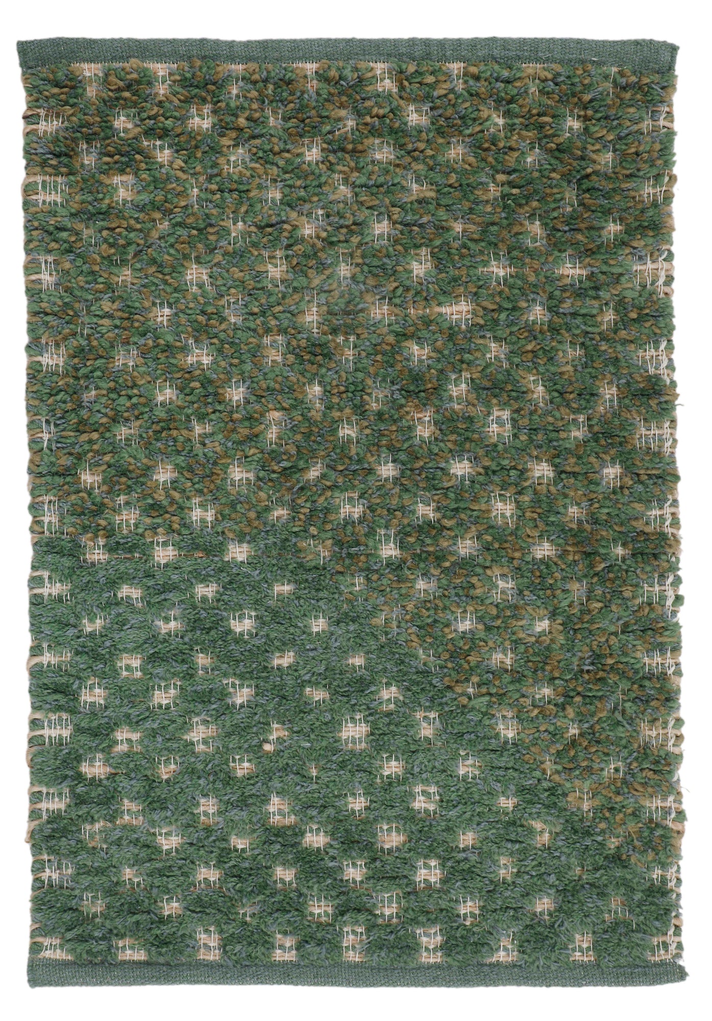 Hand Knotted Woodland Moss Runner
