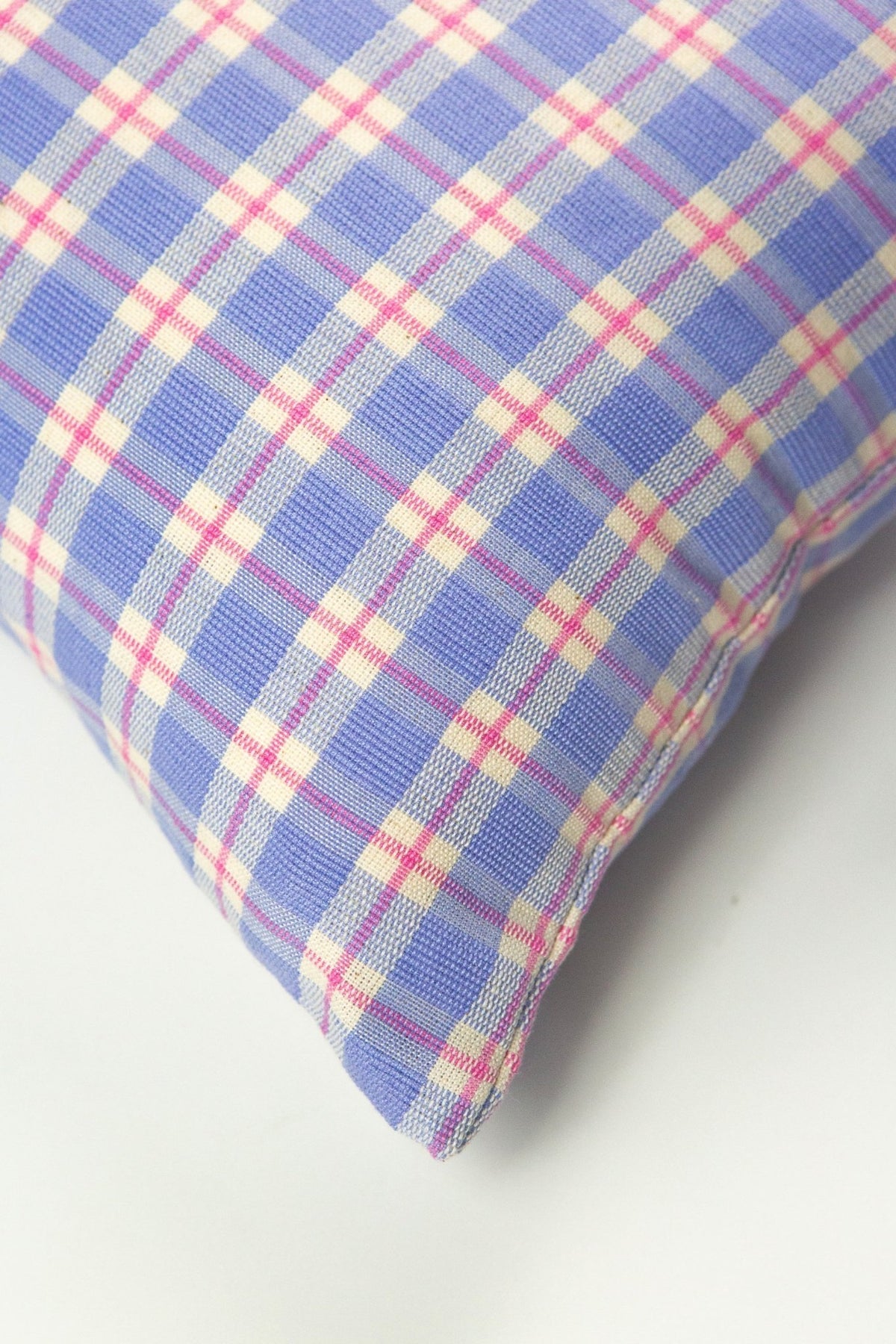 Archive NY Sofia Plaid Rectangle Pillow in Periwinkle - NuStory