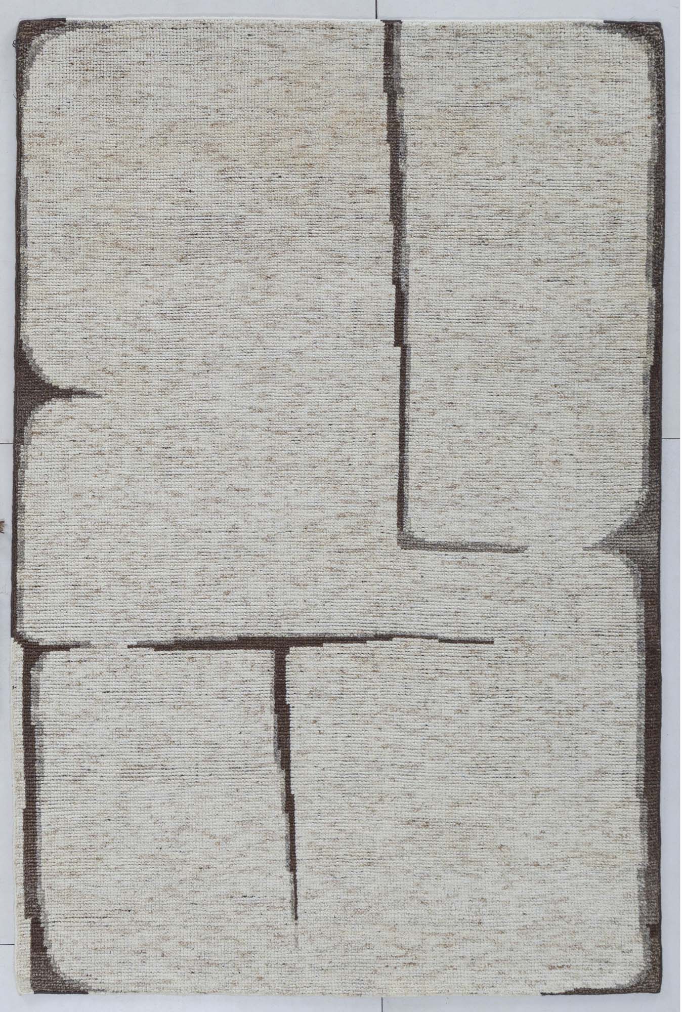Hand Knotted/Mid Century/Quincy Rug B/Beige - NuStory