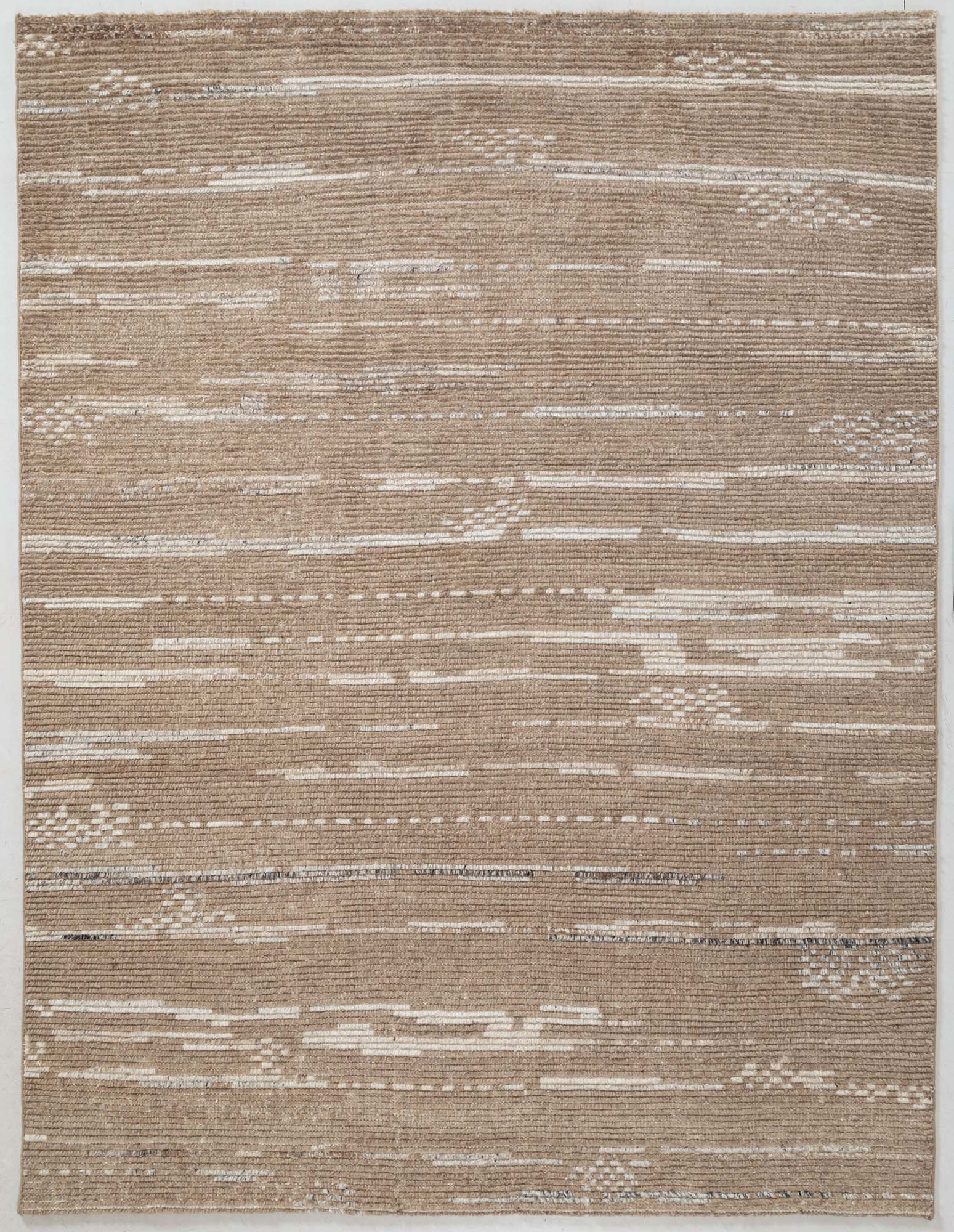Hand Knotted/Kora/Shrill Rug/Beige - NuStory