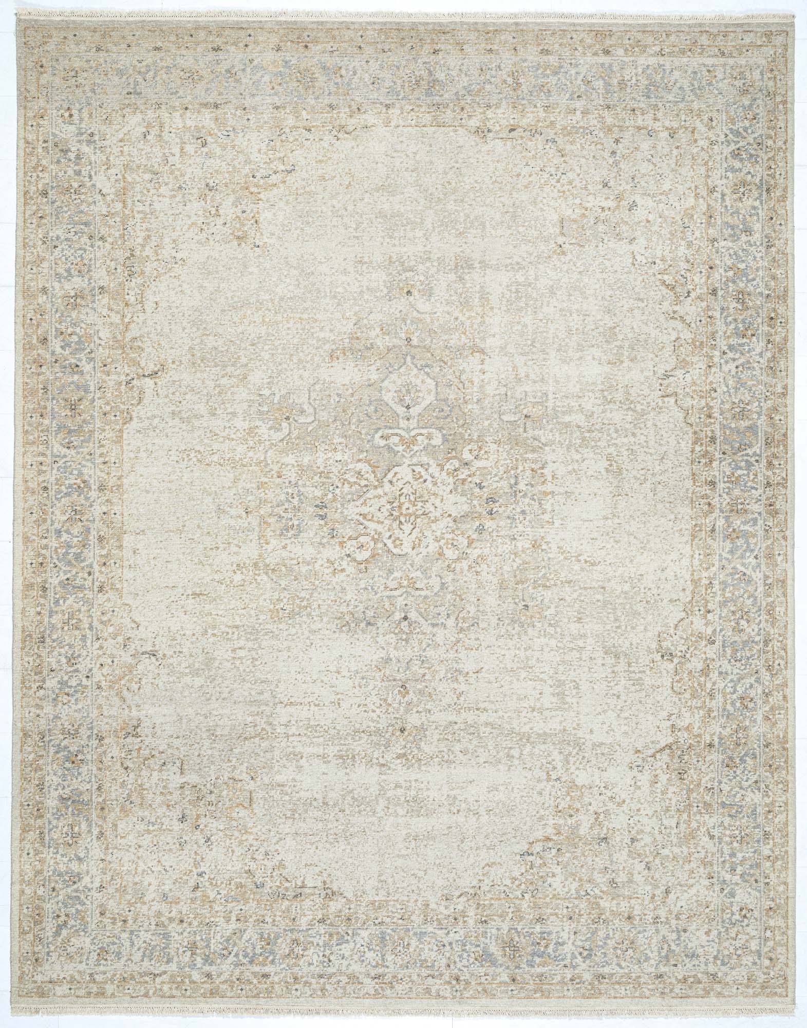 Hand Knotted/Rabb/Meda/Beige - NuStory