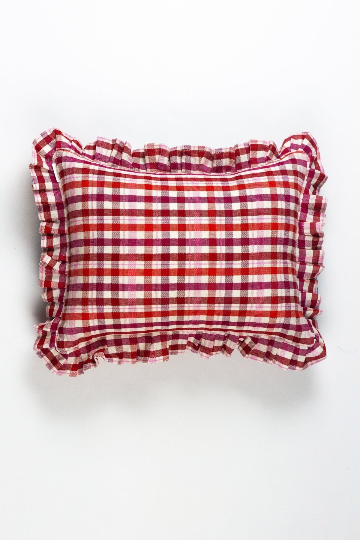 Archive NY Noel Ruffle Plaid Pillow - NuStory